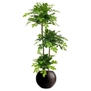 仿真绿植幸福树室内客厅沙发边落地盆栽摆件装饰高级仿生植物假树