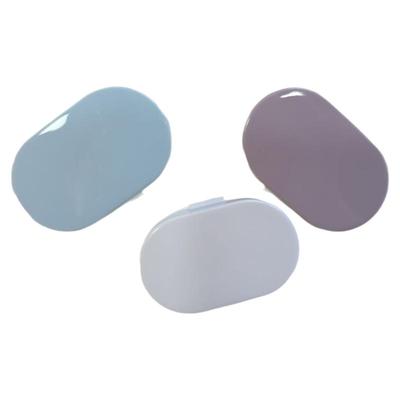 奶油系简约迷你隐形眼镜盒伴侣盒带镜子美瞳盒学生便携双联盒