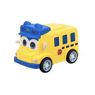 百变校巴玩具礼盒校车巴士歌德消防警车儿童男孩回力汽车模型正版