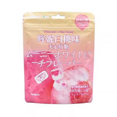 哞妮夹心软糖熊仔白桃葡萄果汁