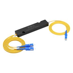 奥康达电信级1分2不均分光纤分路器分光器SC/UPC一分二尾纤FC/UPC1比2非均分分光器 10：90不等分分光器