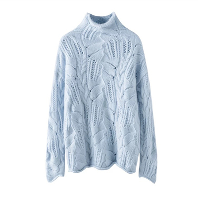 骄阳似我赵今麦聂曦光同款蓝色高领镂空毛衣针织衫上衣半身裙子冬