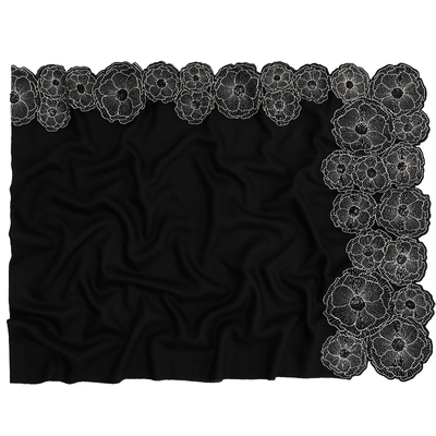 pashmina山羊绒黑色披肩