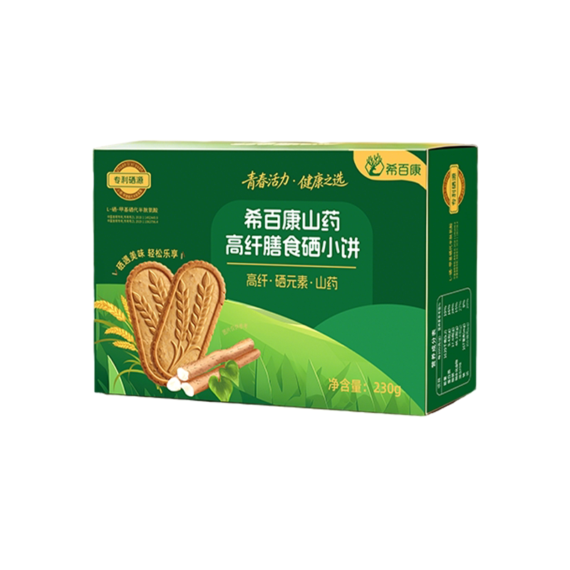希百康山药高纤硒小饼无色素
