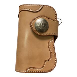 优革佳品原创日本枥木鞍革中长财布手工植鞣革头层牛皮钱包真皮包