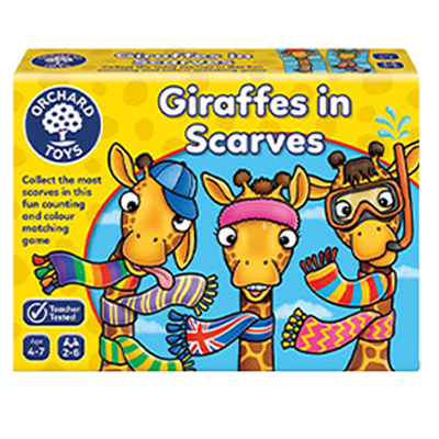 戴围巾的长颈鹿桌游儿童数学玩具