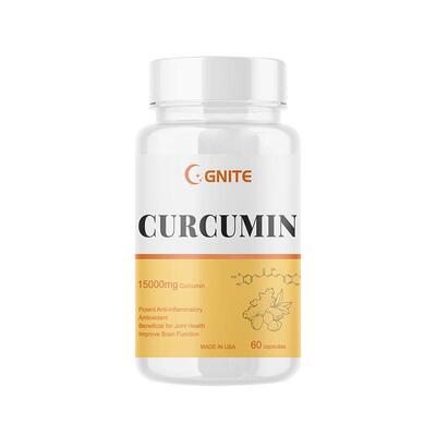 Gnite姜黄素美国进口黑胡椒槲皮素儿茶素K炎熬夜关节养护胶囊