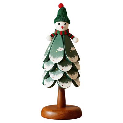 可爱Q版雪人圣诞树造型餐垫