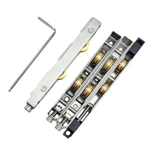 重型推拉门滑轮断桥铝阳台移门不锈钢双铜轮子隔断门条形滚轮配件