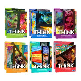 【原版正品】进口think第一版第二版剑桥大学出版社初中英语教材考级学生书配套视频音频答案外国语培训think教材外研思辨青少版