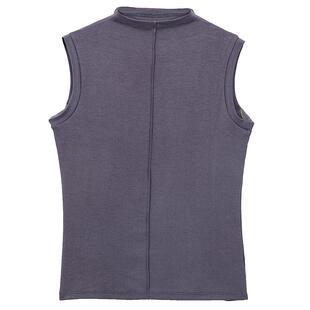 豆蔻依缘现代舞练功服半高领立骨无袖上衣修身显瘦舞蹈服形体服女
