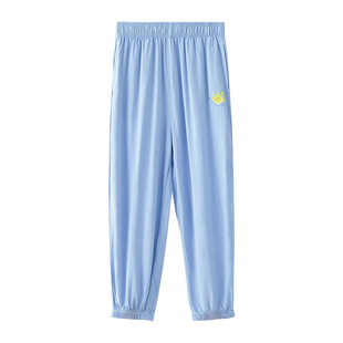 红豆儿童裤子夏季薄款男童女童防蚊裤中大童灯笼裤运动速干裤子潮