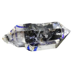 如鸿天然闪灵钻原石水胆水晶石头六棱柱状矿石标本带水珠