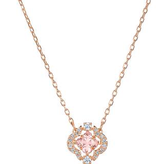 【自营】Swarovski施华洛世奇跳动的心四叶草造型女项链玫瑰金