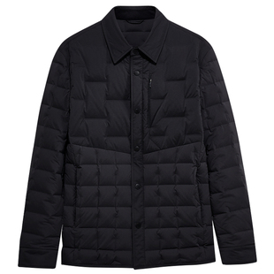 [商场同款]九牧王男装2025秋冬新款翻领带扣商务休闲夹克羽绒服