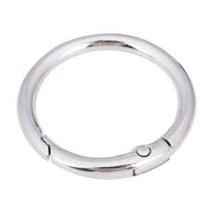 开口弹簧圈电镀18K包金保色配件diy手串配饰穿孔饰品手工配件钩扣