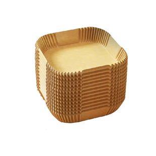空气炸锅专用纸烤箱吸油垫纸家用食物锡纸碗电炸锅方形烘焙硅油纸