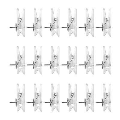 盒装20个透明图钉夹子毛毡板钉子