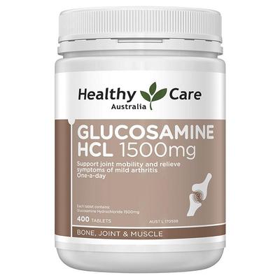 HealthyCare氨基葡萄糖氨糖维骨力养护关节中老年增加骨密度400粒