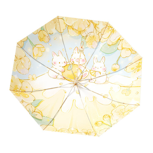 左都太阳伞遮阳超强防晒防紫外线女晴雨两用小巧便携高颜值五折伞