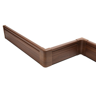 黑色PVC踢脚线防尘条角线灰白平板脚线万科定制款高档加厚墙角线