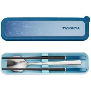 多样屋筷子勺子套装一人用便携餐具收纳盒外带儿童专用初中小学生