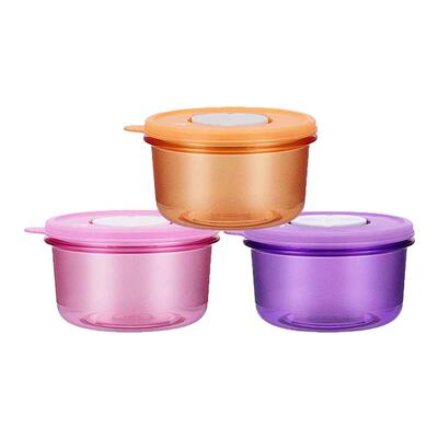 特百惠微波炉加热饭盒上班族便携密封保鲜盒便当小萌碗燕麦野餐盒