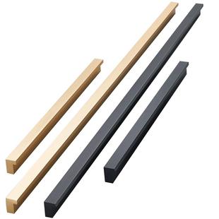 橱柜子衣柜门把手衣橱金色黑色一米超长拉手现代简约轻奢长条五金