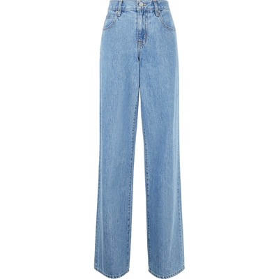 【折扣】SLVRLAKE女士宽松高腰直筒牛仔裤