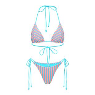 Yukari swim分体泳衣女三点式辣妹小胸聚拢纯欲风绑带比基尼性感