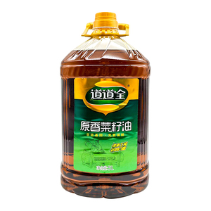 道道全原香菜籽油5L家用桶装炒菜家用商用非转基因物理压榨菜籽油