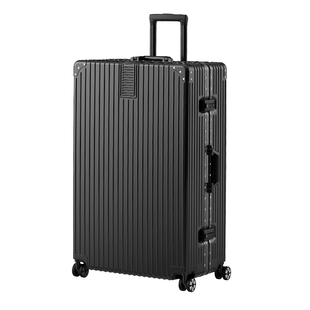 行李箱旅行箱女20寸小型铝框新款拉杆箱男学生密码皮箱结实耐用