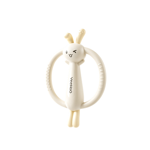 英氏牙胶婴儿兔子玩具磨牙棒婴儿6个月以上咬胶口欲期安抚牙龈胶
