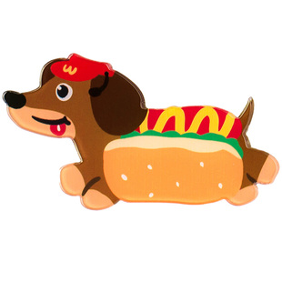 卡通小狗便签夹可爱ins风高颜值亚克力票夹手帐便携资料收纳夹创意夹子学生文件夹试卷夹零食封口夹