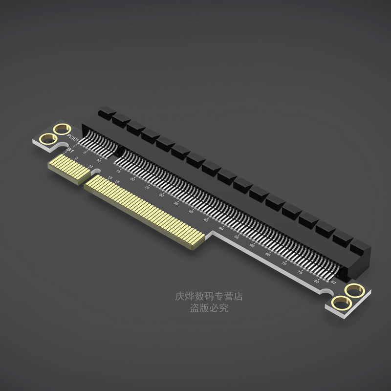 台式显卡转接卡 X8转X16 pcie8x转pcie16x卡直插式扩展卡PCI-E3.0