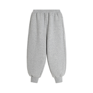 沫沫家童装冬装女童休闲裤子2026秋冬季新款儿童加绒加厚束脚卫裤