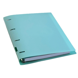 开心家薄脆本A4四孔活页夹美式正版活页装订400页8mm线装订文件夹多功能收纳夹高颜值薄脆本笔记本记事本外壳