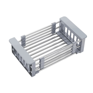 304沥水篮碗架水槽沥水架洗菜盆碗碟收纳伸缩不锈钢洗碗池厨房置