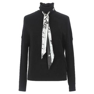 JAN AN NO 简爱诺飘逸系带羊毛衫/优雅半身裙女士秋冬 J2160124MS