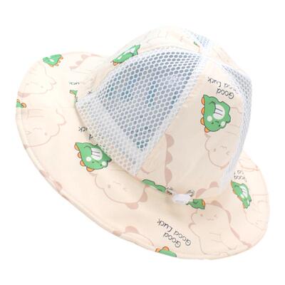 夏季婴儿帽子喵咪鼠大帽檐