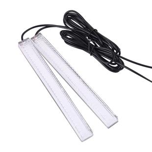 汽车日行灯改装LED日间行车灯通用超亮防水大功率车外中网爆闪灯