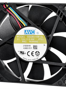 AVC801512V机箱电源PWM风扇8CM