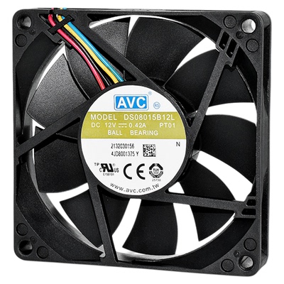 AVC801512V机箱电源PWM风扇8CM