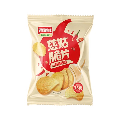 偶得莲味原切慈菇脆片麻辣味