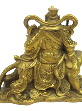 赵公明赵玄坛铜像武财神元帅纯铜