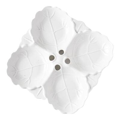 荣裕多家居分格陶瓷浮雕树叶