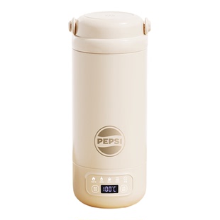 PEPSI百事可乐便携式电热水杯加热旅行烧水壶保温一体恒温烧水杯