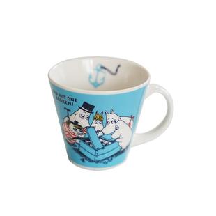 日本进口山加商店姆明Moomin mug插画漫画咖啡带盖杯马克杯子礼盒