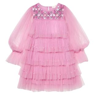 3件5折Little TUTU DU MONDE FW24女童吊带蓬蓬裙纱纱裙夹克发箍