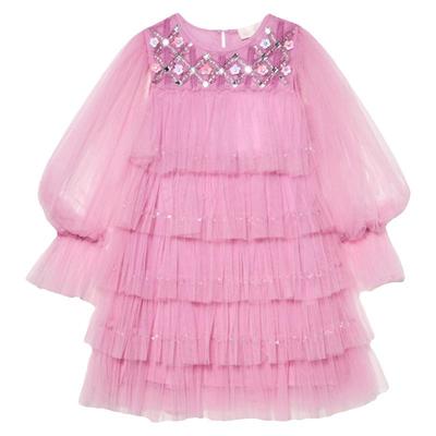 3件5折Little TUTU DU MONDE FW24女童吊带蓬蓬裙纱纱裙夹克发箍